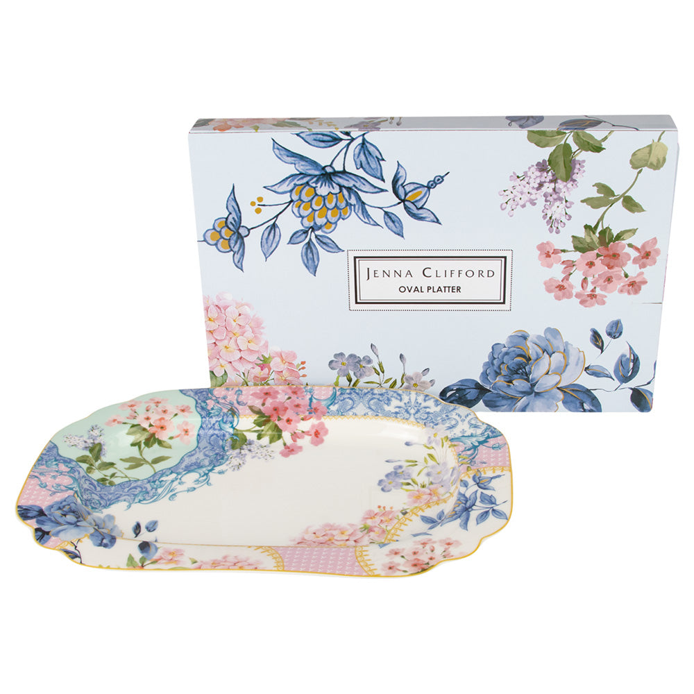 Jenna Clifford Belle Fleur Rectangular Platter, 38cm