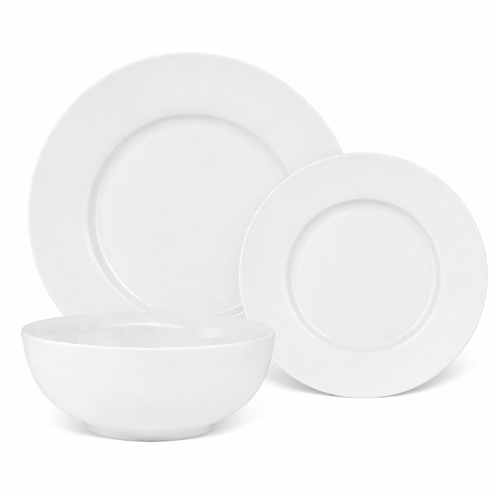 JAN Pure White Dinner Set, 12pc