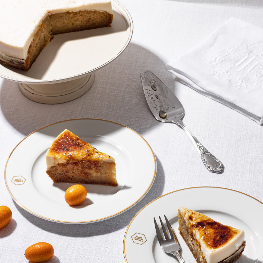 JAN Gold Rimmed Dinner Set, 12pc