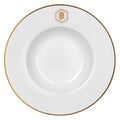 JAN Gold Rimmed Pasta Bowl, 23cm