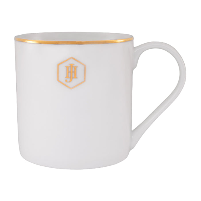 JAN Gold Rimmed Mug, 350ml