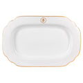 JAN Gold Rimmed Rectangular Platter, 38cm