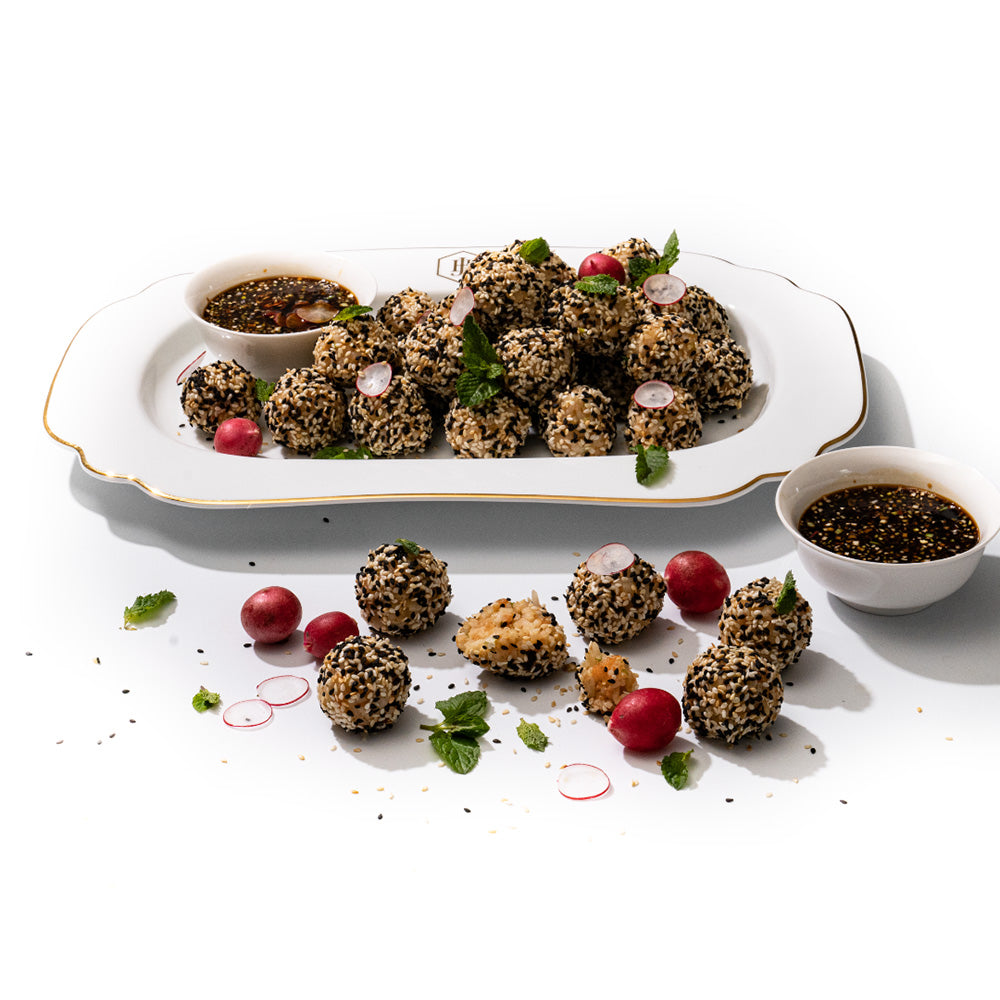 JAN Gold Rimmed Rectangular Platter, 38cm