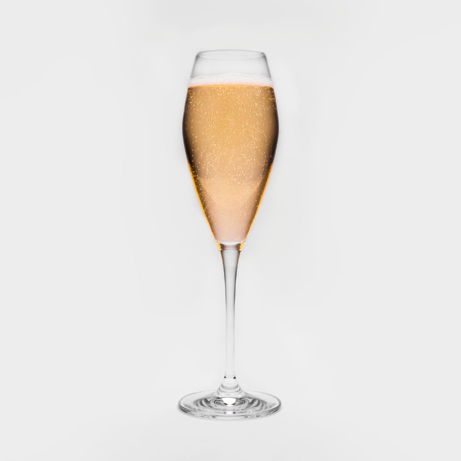 JAN Crystal Champagne Flutes, Set of 4