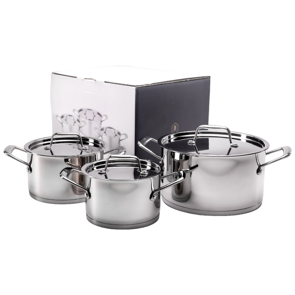 JAN Stainless Steel Cookware Set, 3pc
