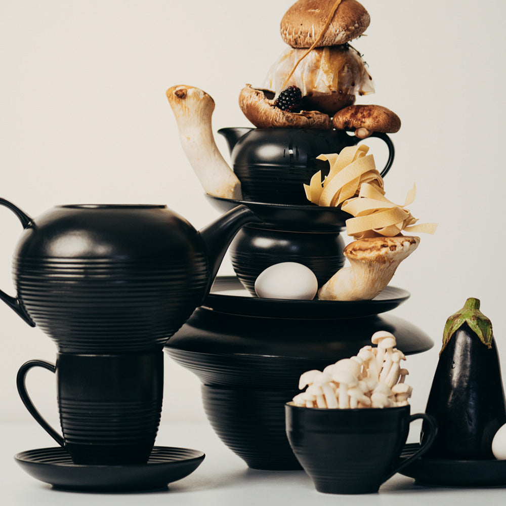 JAN BlancNoir Cereal Bowl, 15cm