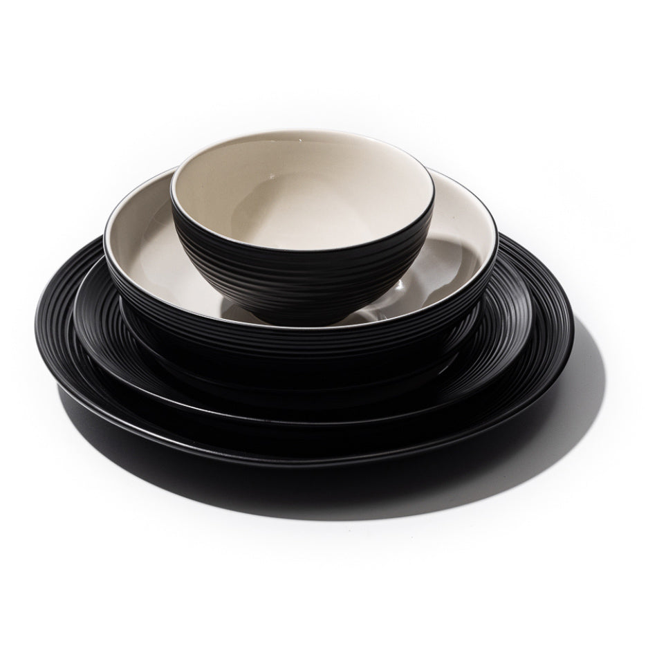 JAN BlancNoir Cereal Bowl, 15cm