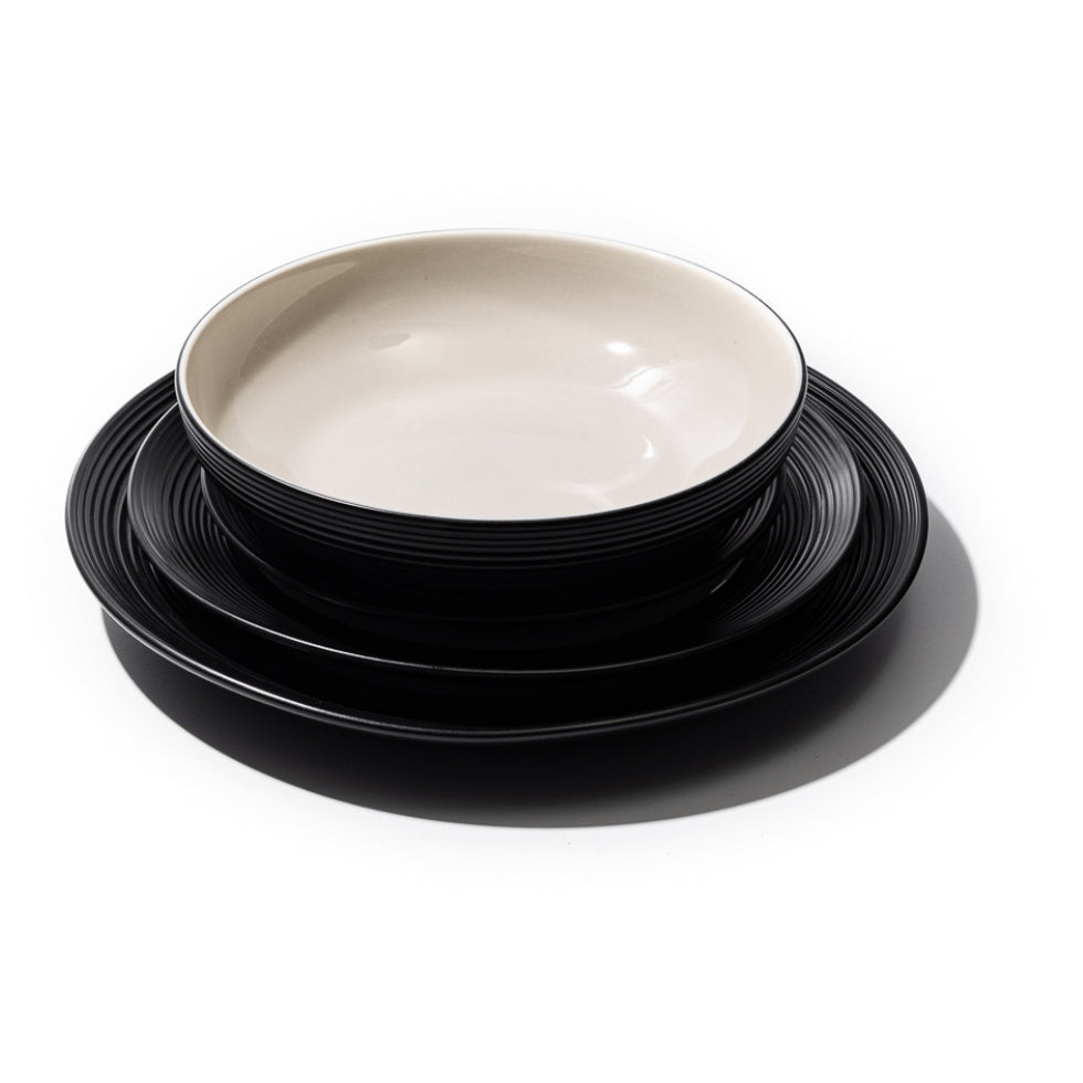 JAN BlancNoir Pasta Bowl, 23cm
