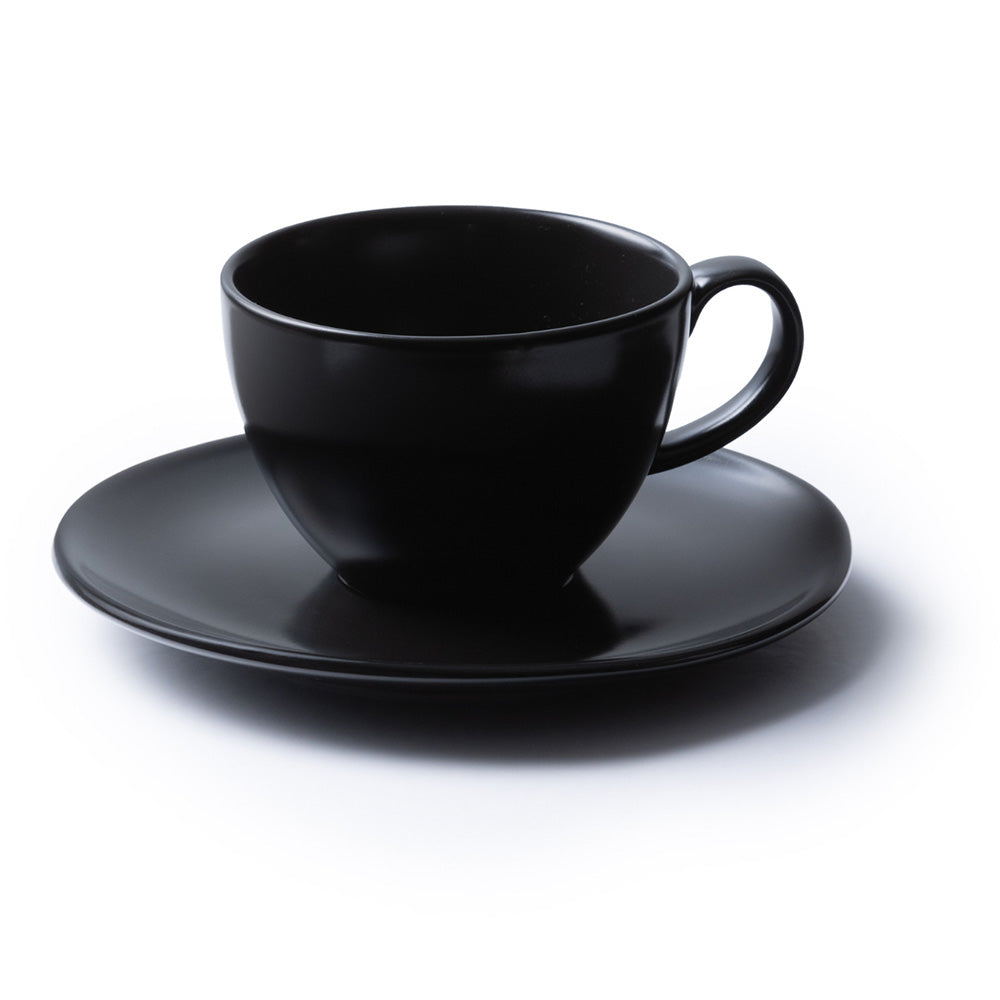 JAN Noir et Noir Cup and Saucer