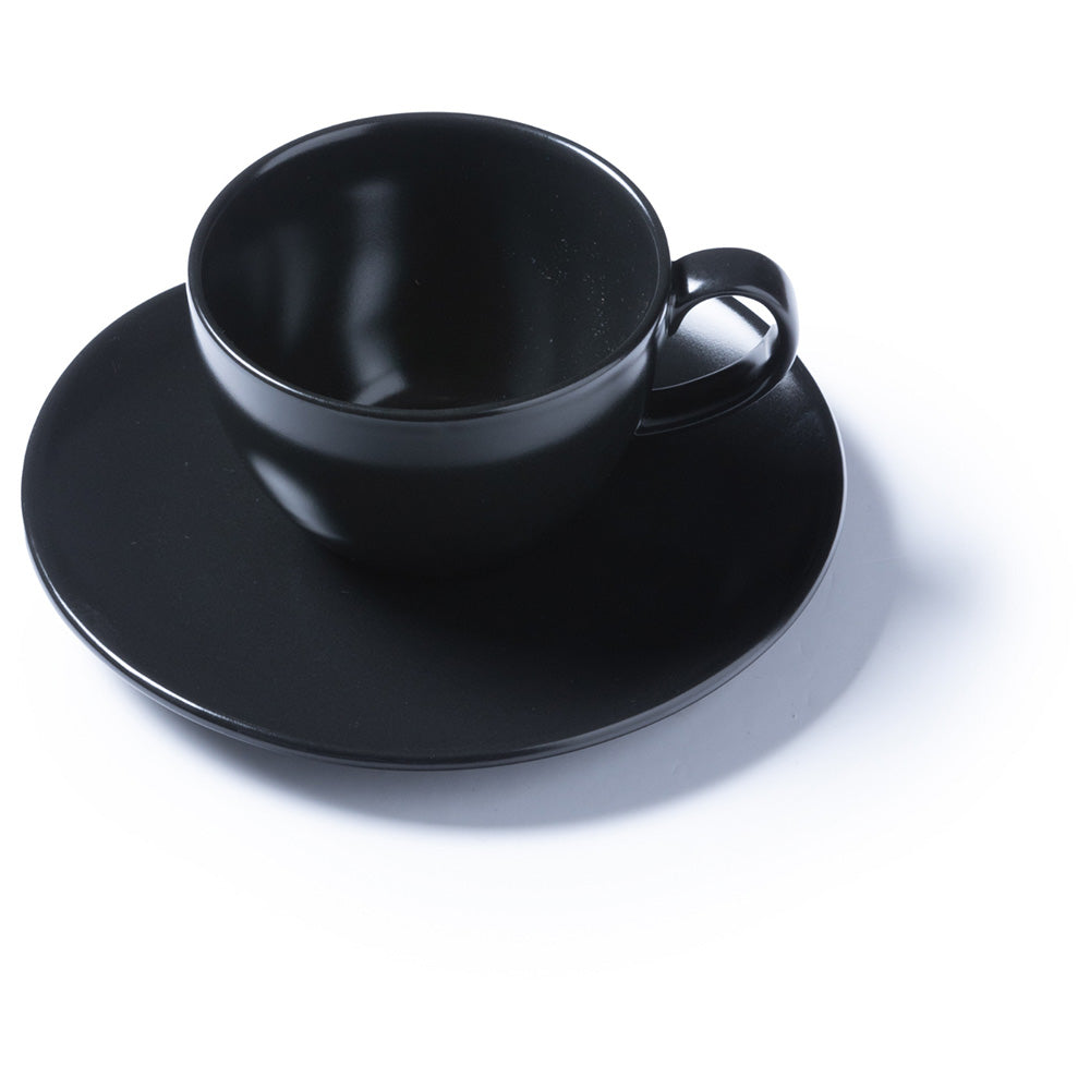 JAN Noir et Noir Cup and Saucer