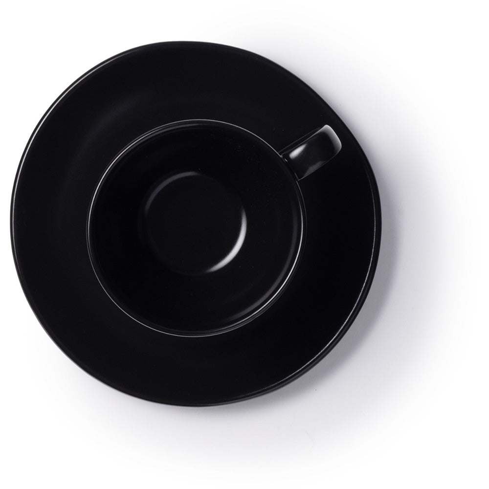 JAN Noir et Noir Cup and Saucer