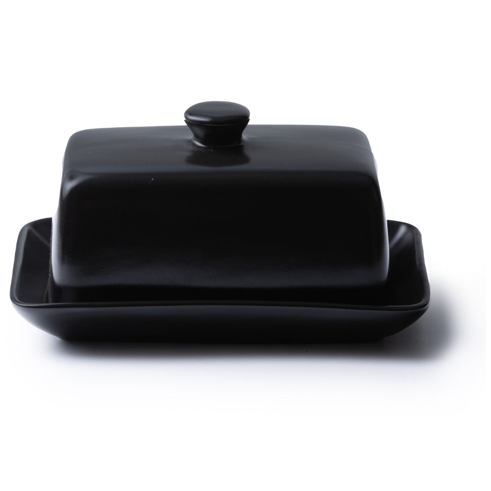 JAN Noir et Noir Butter Dish