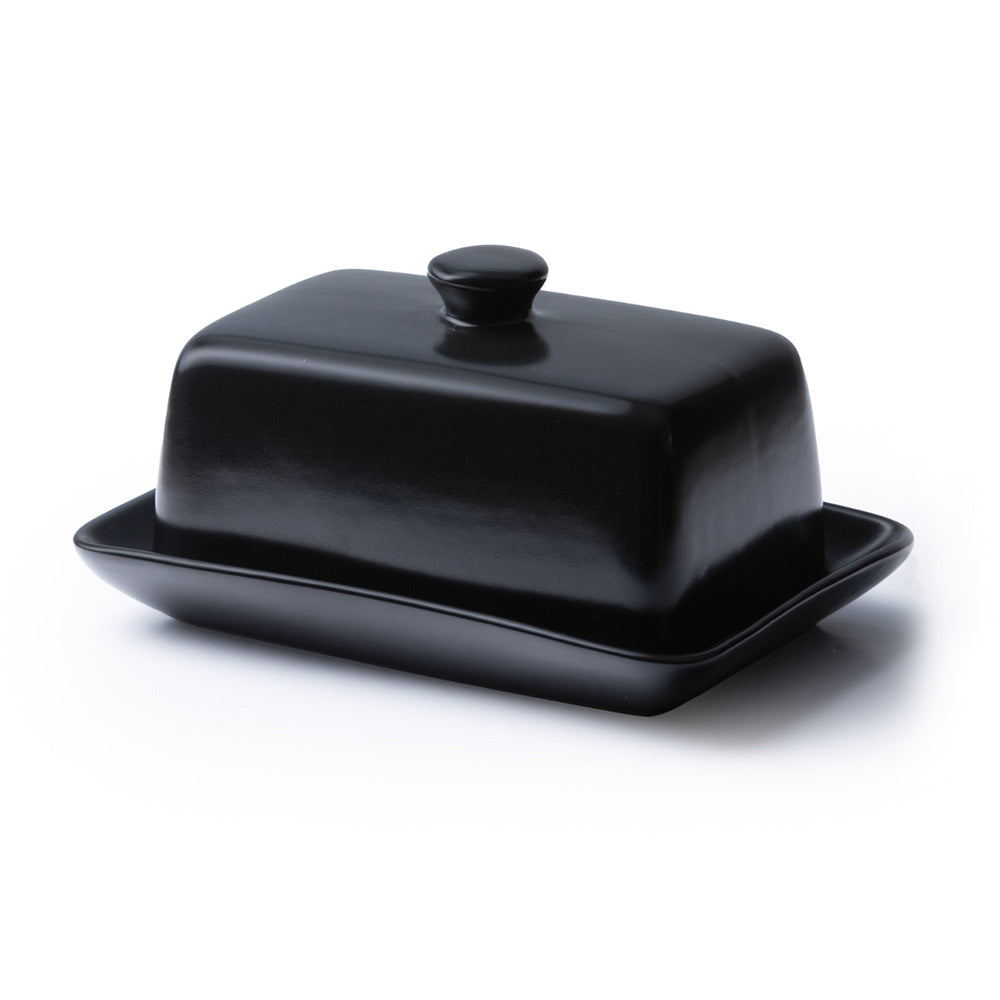 JAN Noir et Noir Butter Dish