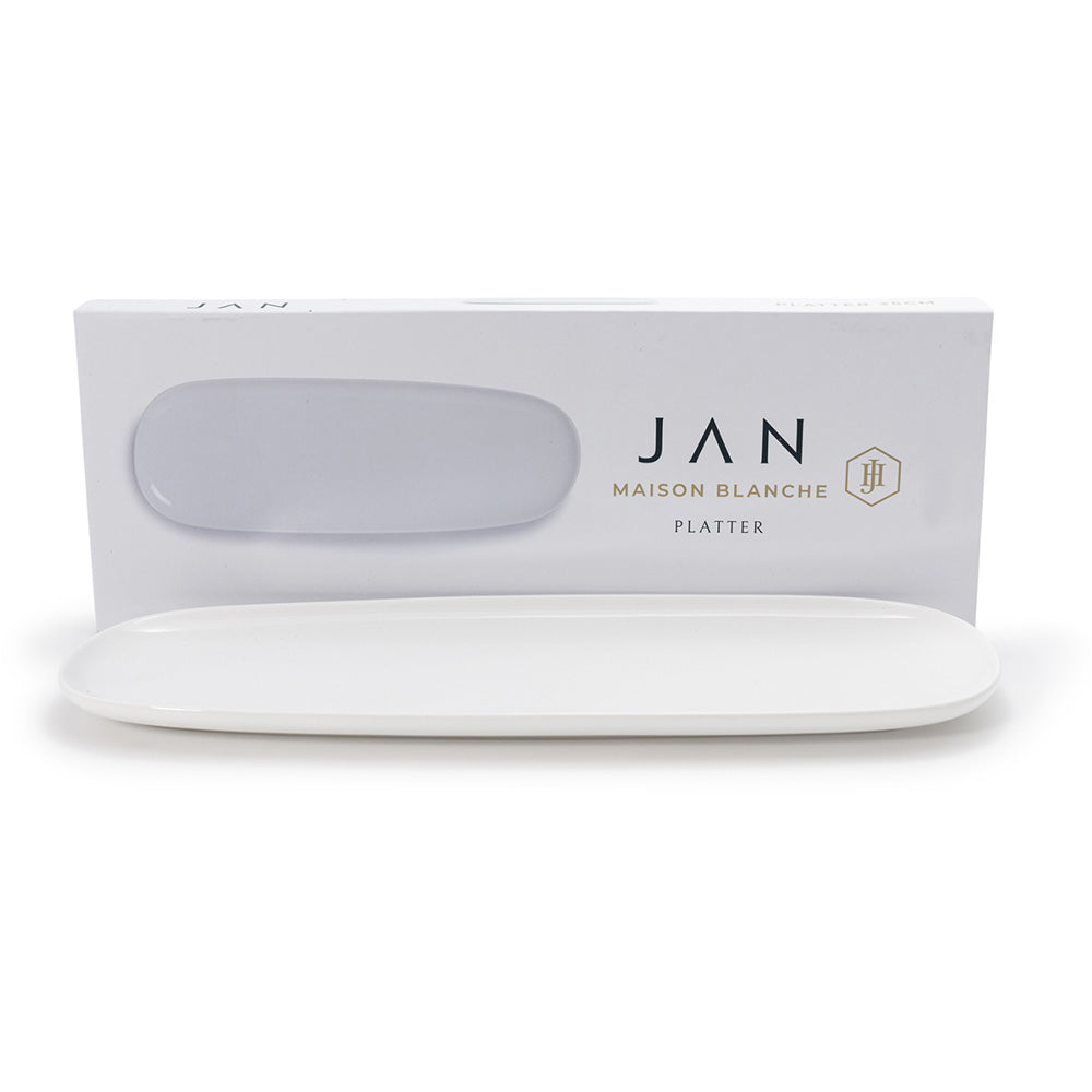 JAN Maison Blanche Rectangular Platter, 36cm