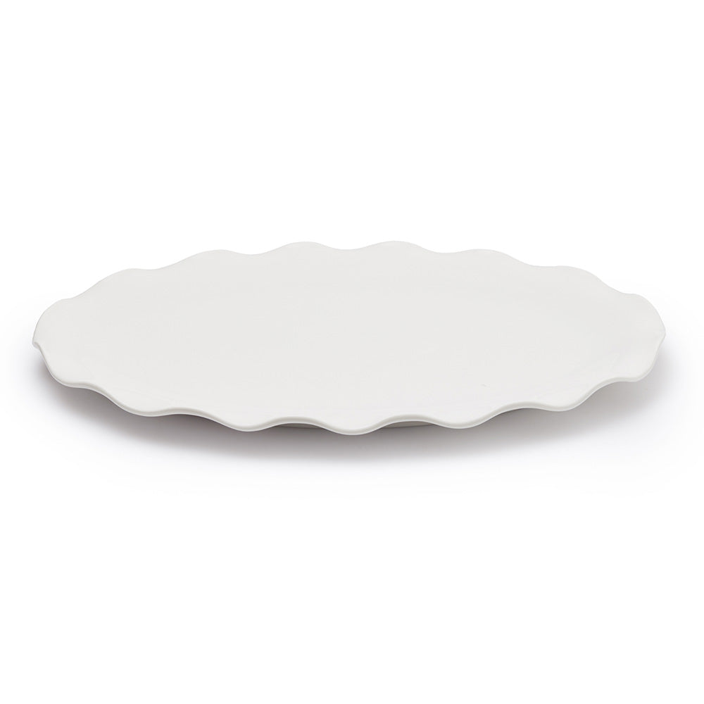 JAN Maison Blanche Wave Oval Platter, 41cm