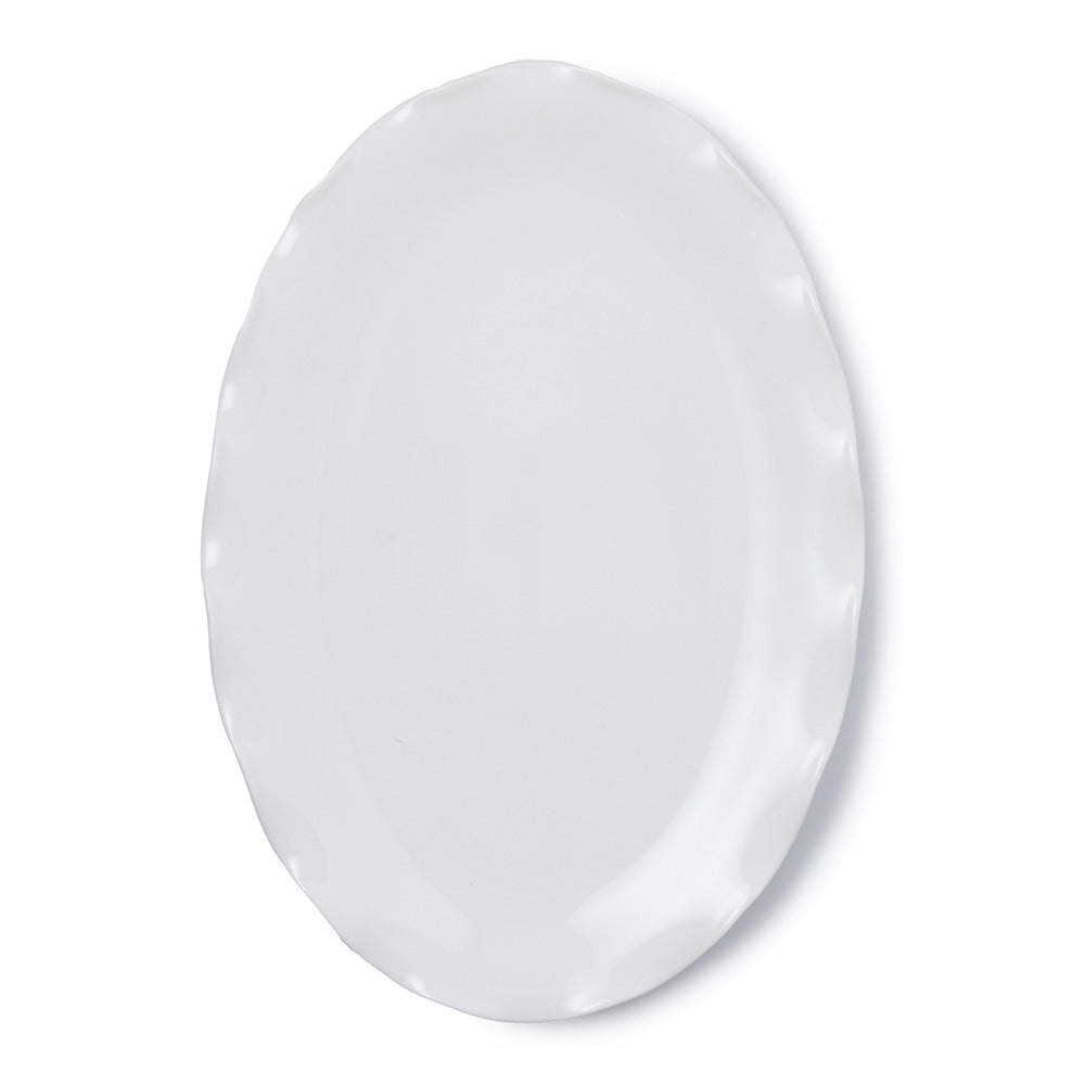 JAN Maison Blanche Wave Oval Platter, 41cm