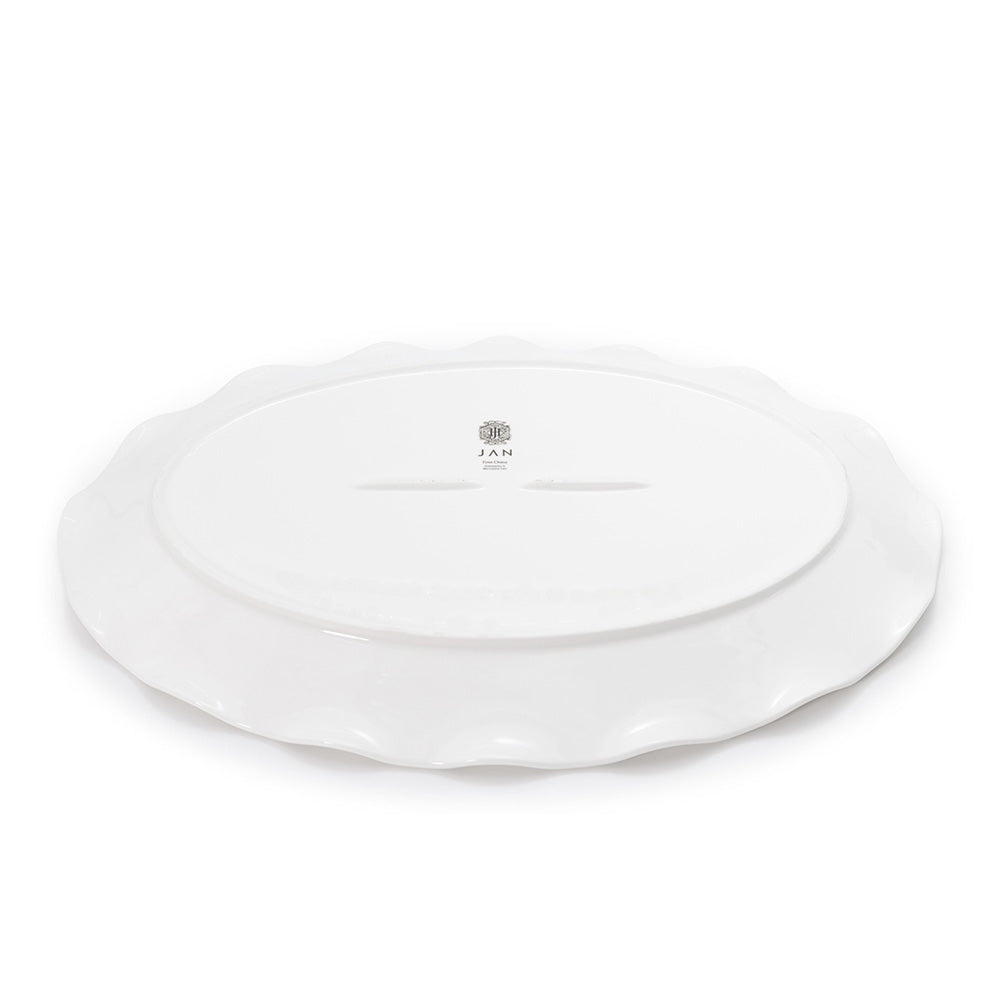 JAN Maison Blanche Wave Oval Platter, 41cm