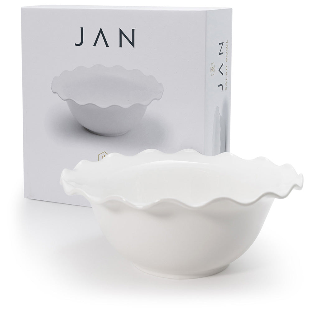 JAN Maison Blanche Salad Bowl, 22.5cm
