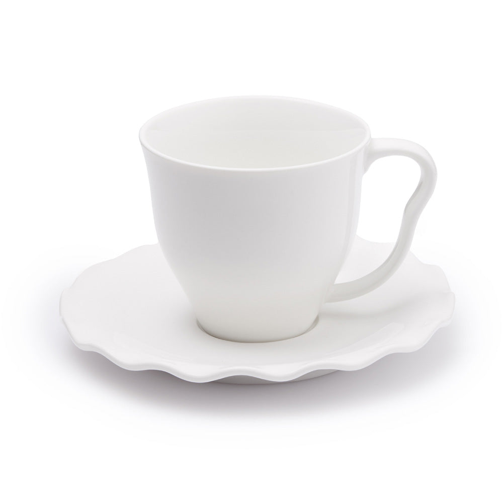 JAN Maison Blanche Cups & Saucers, Set of 2