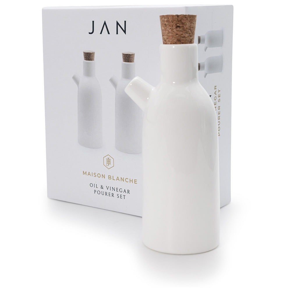 JAN Maison Blanche Oil & Vinegar Pourer, Set of 2