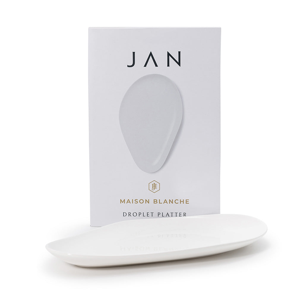 JAN Maison Blanche Droplet Platter, 31cm