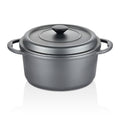 Premium Cast Aluminium Deep Casserole Pot with Glass Lid - 28cm