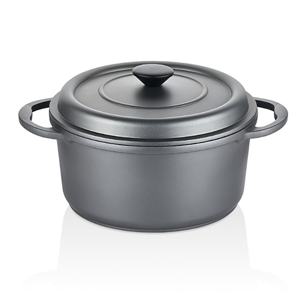 Premium Cast Aluminium Deep Casserole Pot with Glass Lid - 28cm