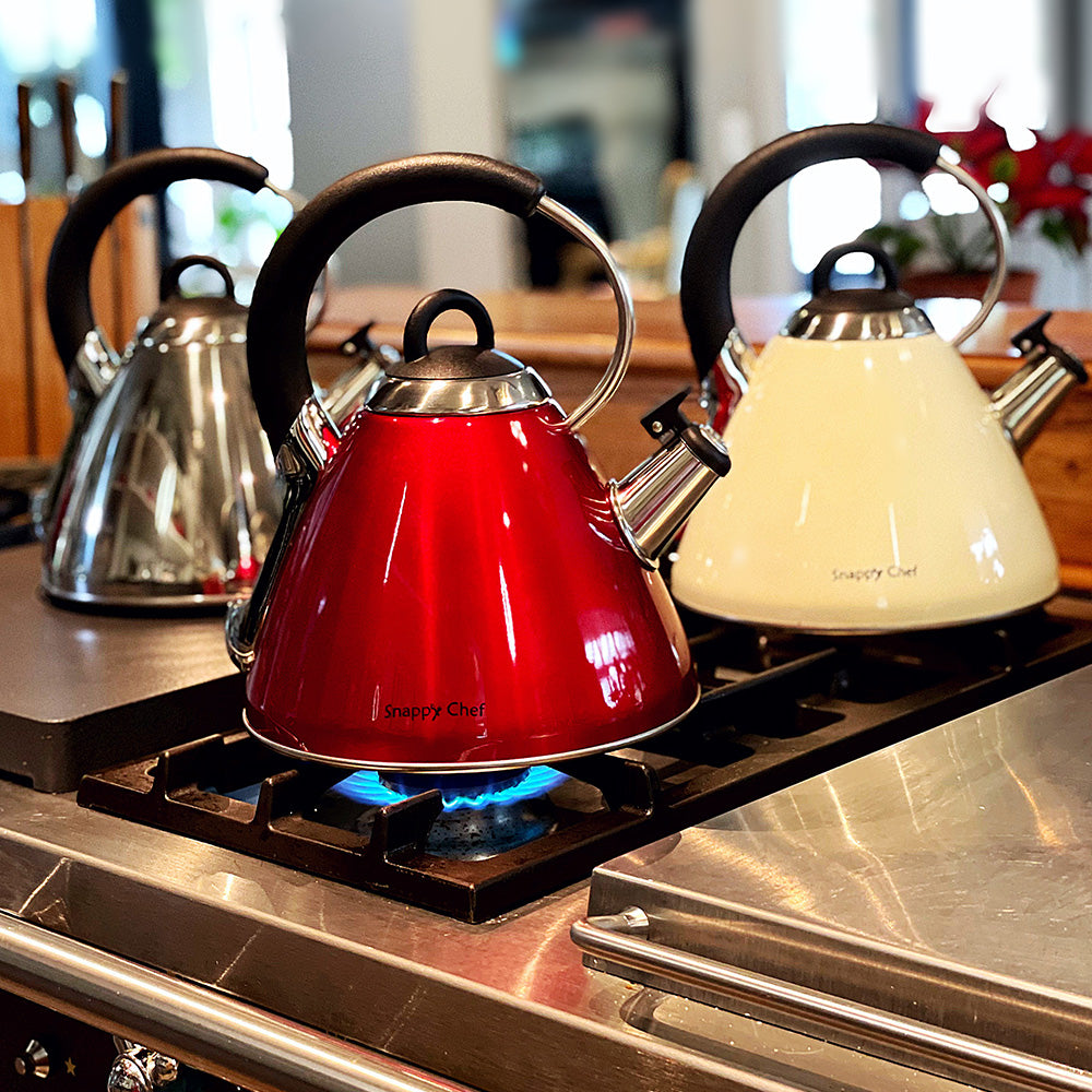 Snappy Chef Whistling Stovetop Kettle, 2.2L