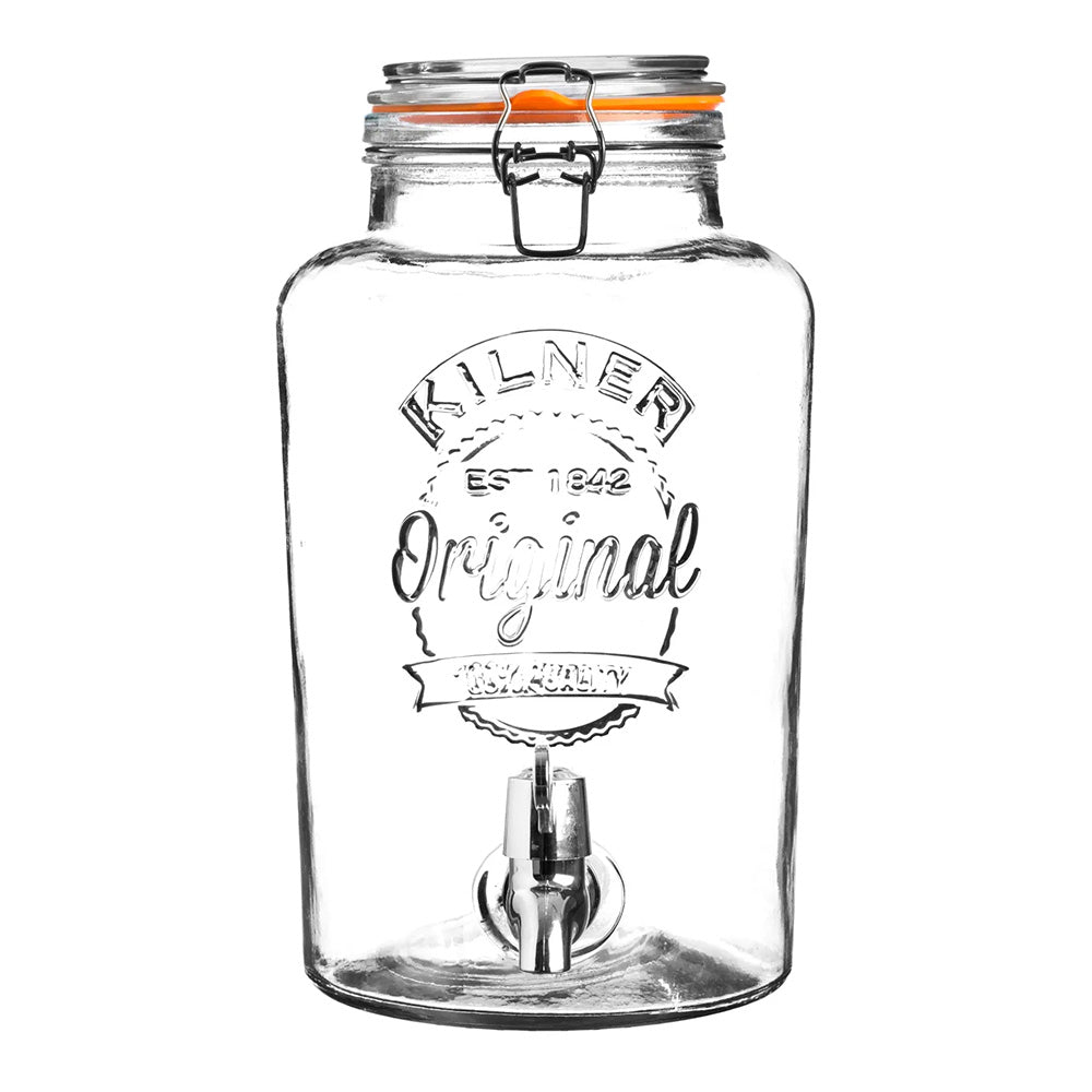 Kilner Original Clip-Top Round Beverage Dispenser, 5L