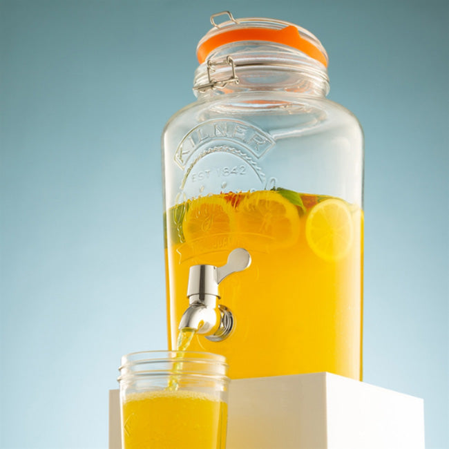 Kilner Original Clip-Top Round Beverage Dispenser, 5L