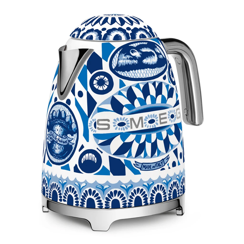 Smeg Blu Mediterraneo Dolce & Gabbana Cordless Kettle, 1.7L