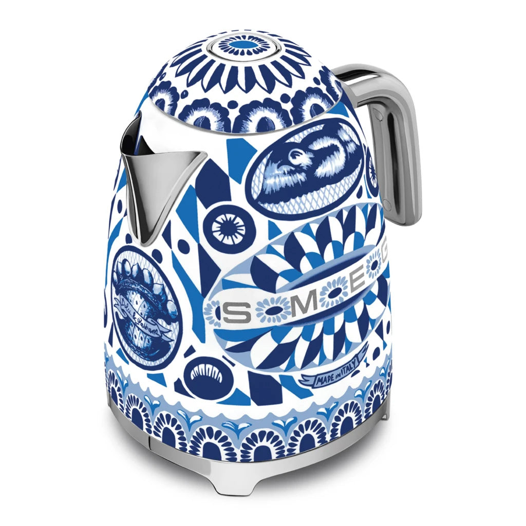 Smeg Blu Mediterraneo Dolce & Gabbana Cordless Kettle, 1.7L
