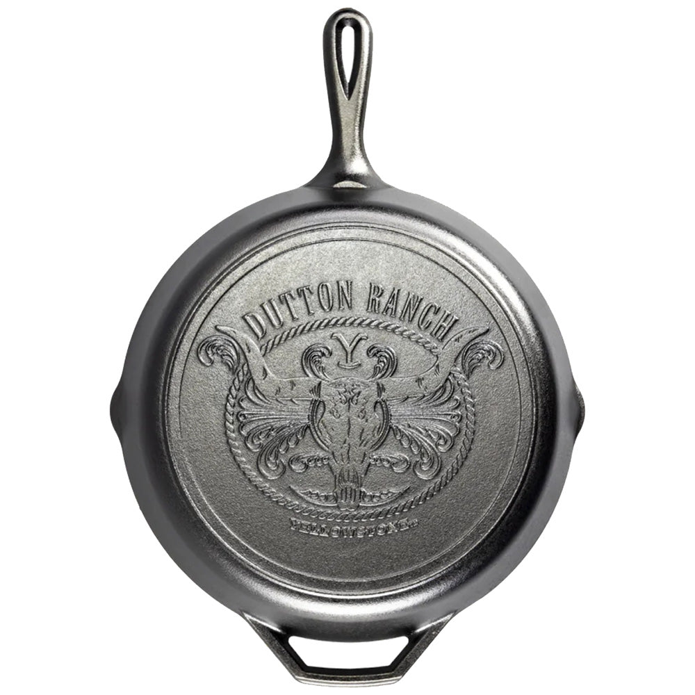 Lodge Yellowstone Seasoned Cast Iron Steer Skillet, 30cm