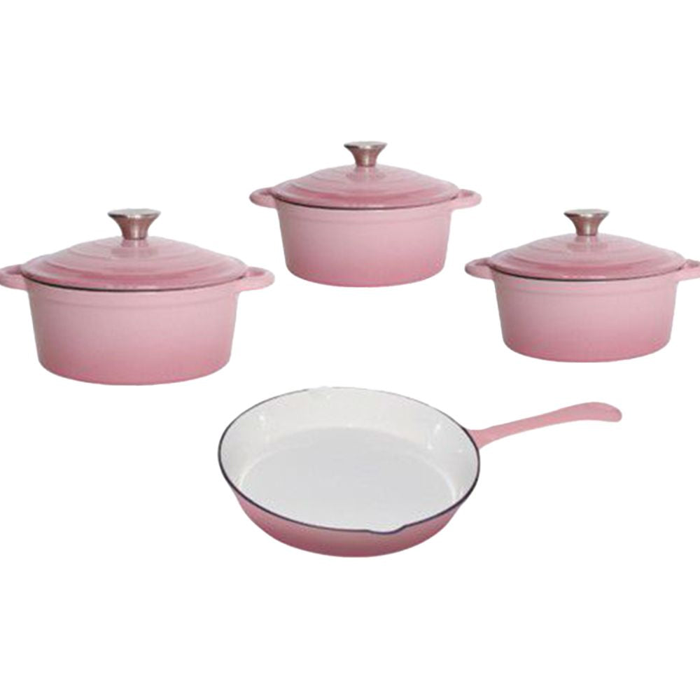 Royal Enamelled Cast Iron Cookware set, 7pc