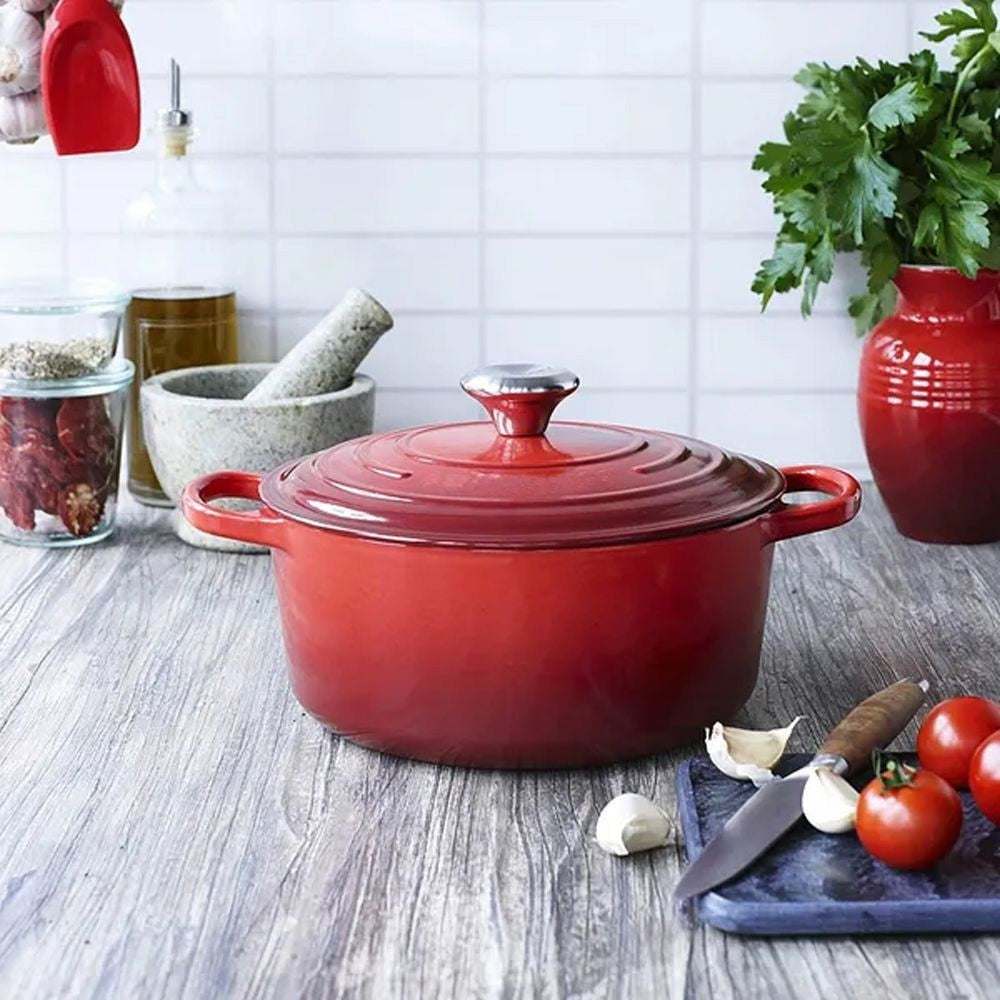 Royal Enamelled Cast Iron Cookware set, 7pc