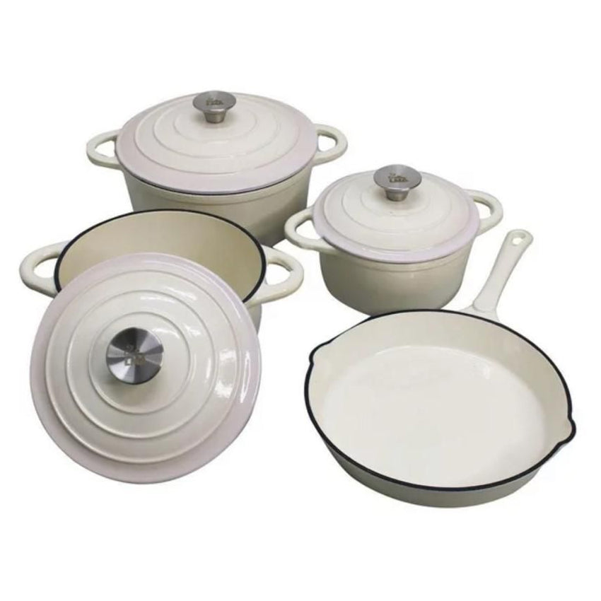 Royal Enamelled Cast Iron Cookware set, 7pc