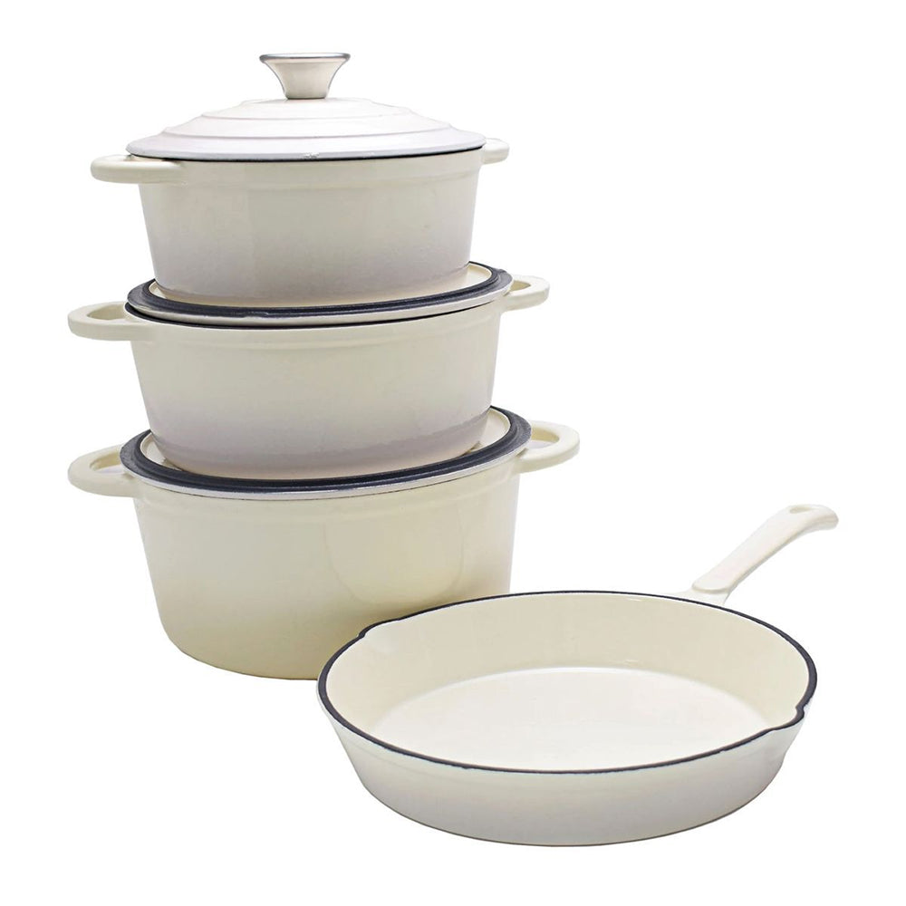 Royal Enamelled Cast Iron Cookware set, 7pc
