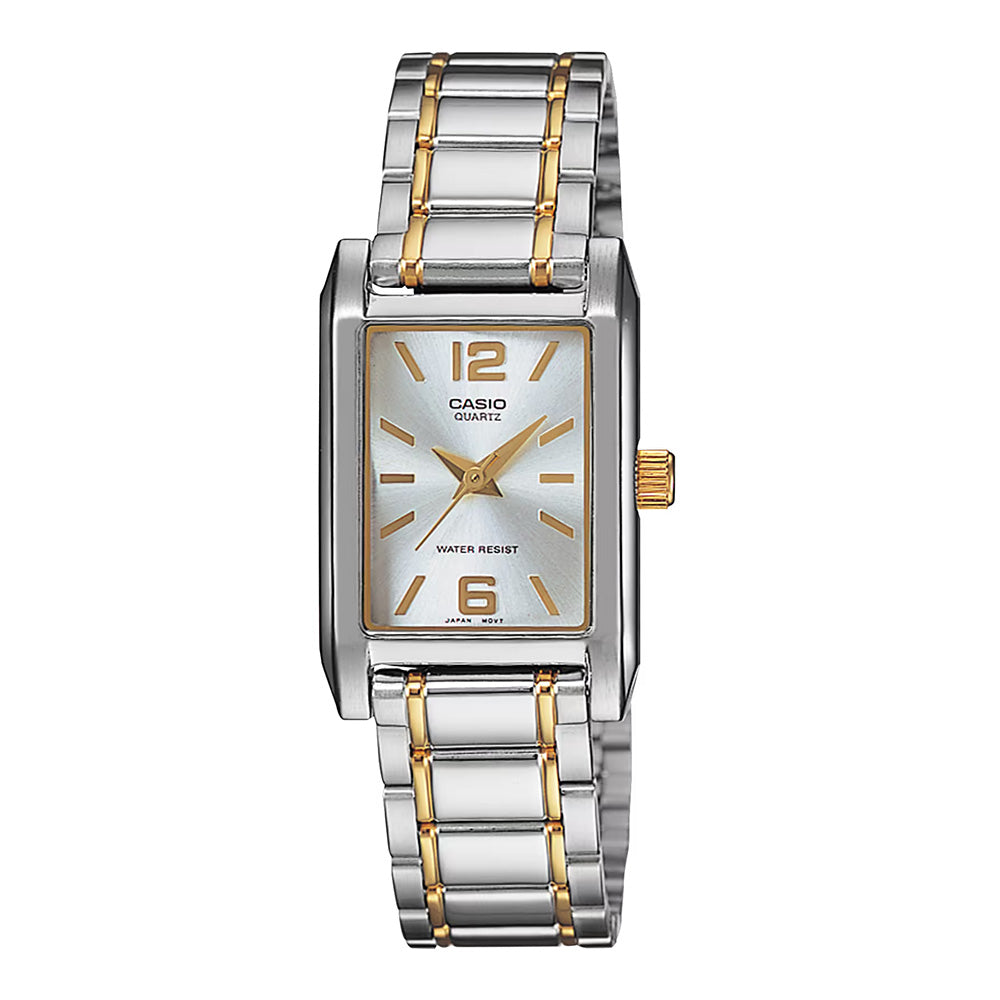 Casio Standard Women's Two-Tone Watch, LTP-1235SG-7ADF