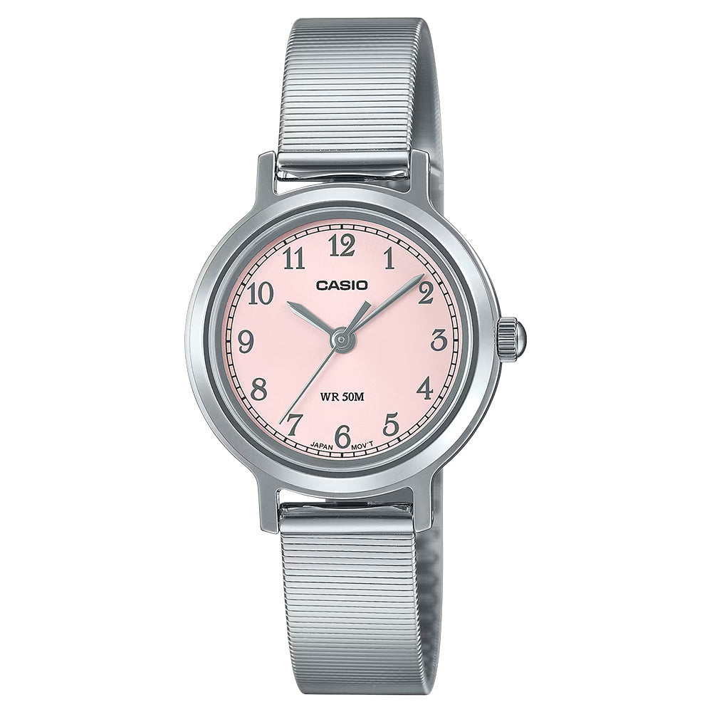 Casio Standard Women's 50m Analogue Wrist Watch, LTP-B170D - Silver