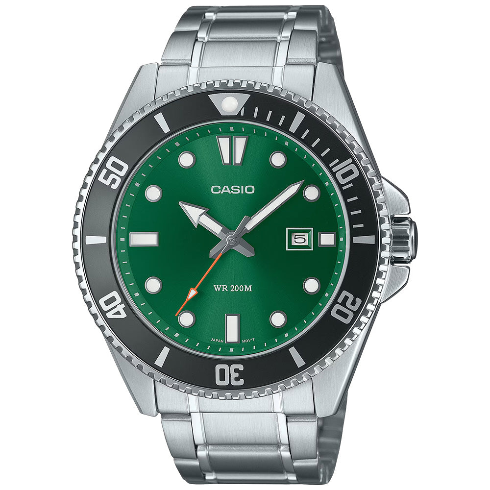 Casio Standard Men's 200m Analogue Wrist Watch, MDV-107D