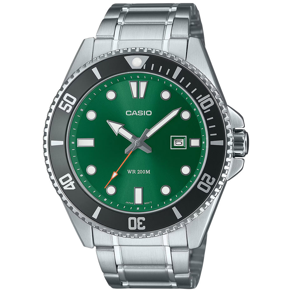 Casio Standard Men's 200m Analogue Wrist Watch, MDV-107DP