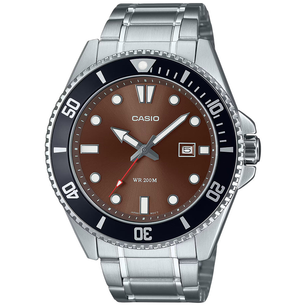 Casio Standard Men's 200m Analogue Wrist Watch, MDV-107D