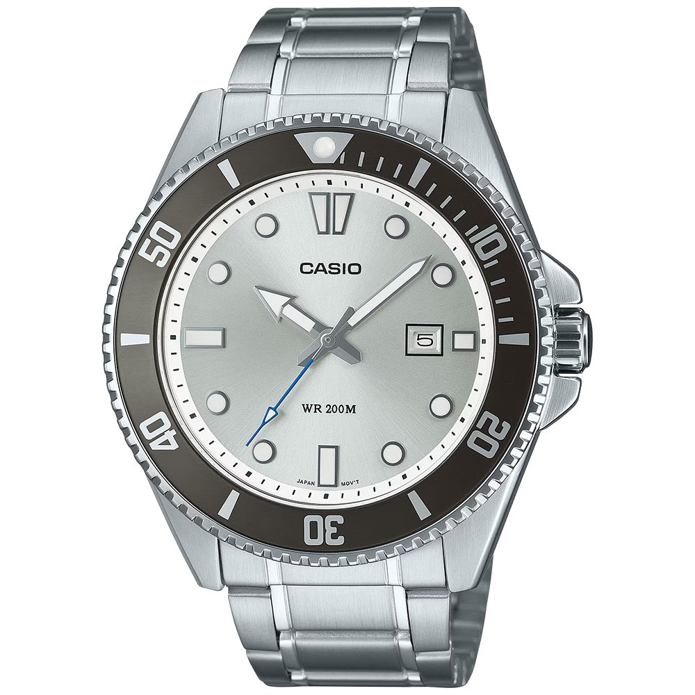 Casio Standard Men's 200m Analogue Wrist Watch, MDV-107D