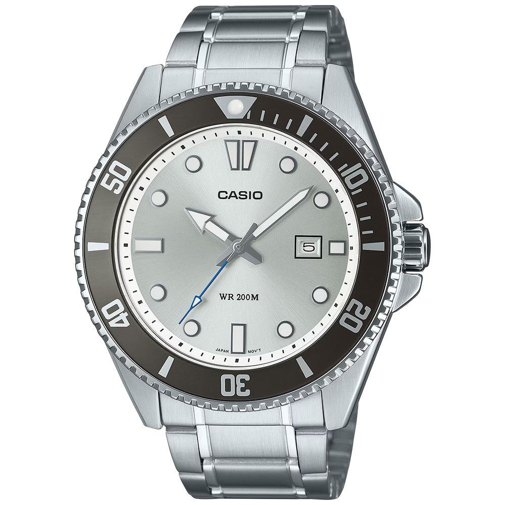 Casio Standard Men's 200m Analogue Wrist Watch, MDV-107DP
