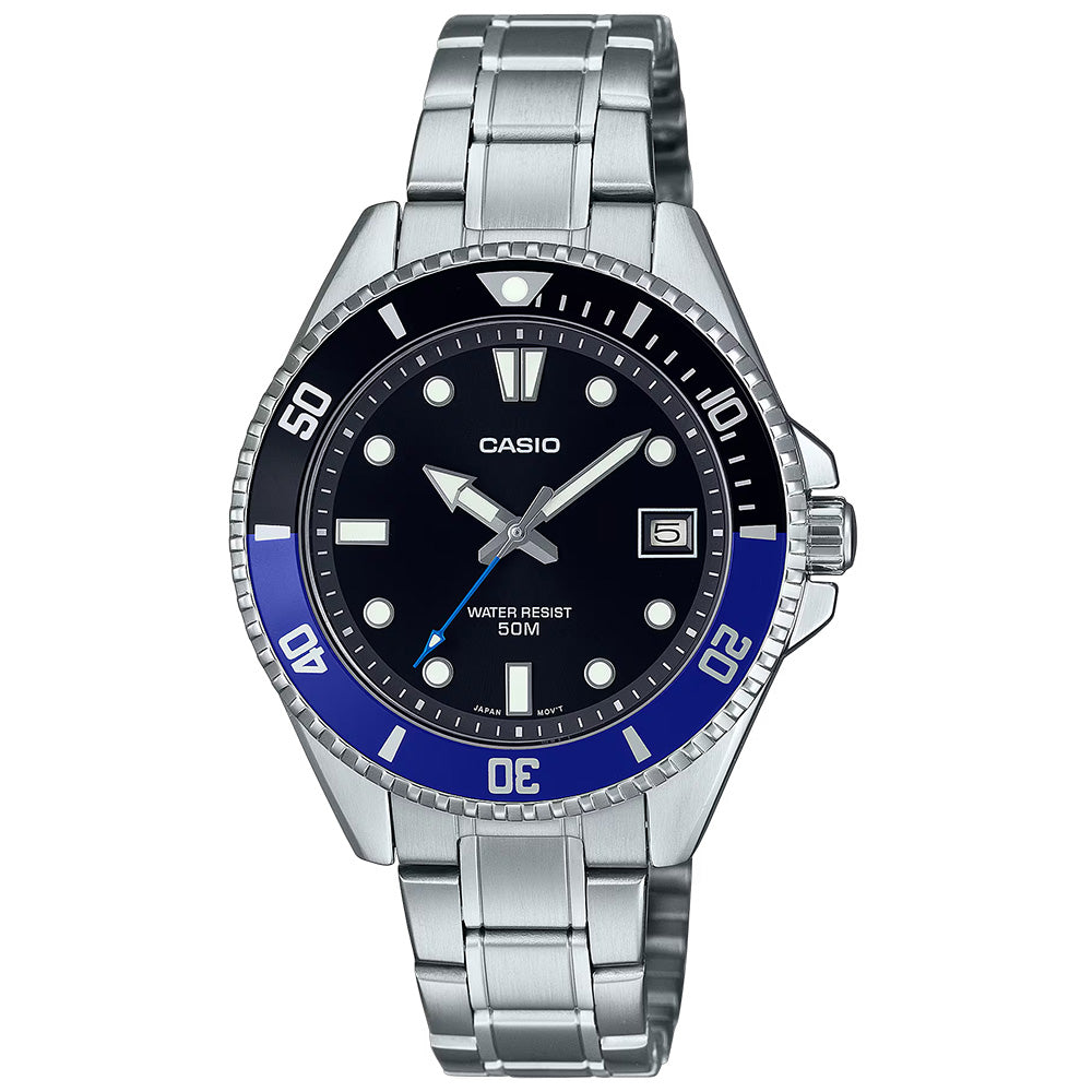 Casio Standard Men's 50m Analogue Wrist Watch, MDV-10D