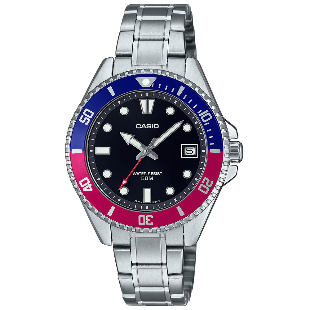 Casio Standard Men's 50m Analogue Wrist Watch, MDV-10D
