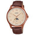 Casio Standard Men's 50m Analogue Moon Phase Wrist Watch, MTP-M110RL-5AVDF