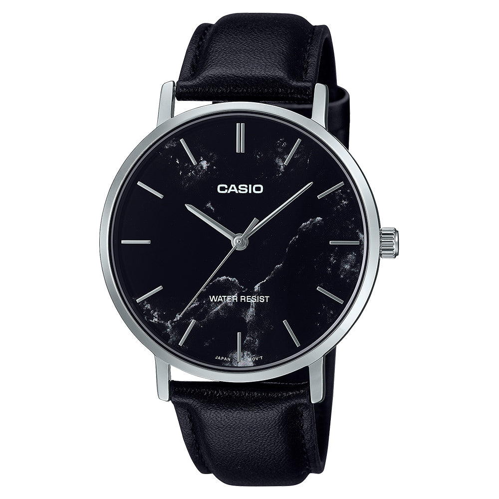 Casio Standard Men's Analogue Wrist Watch, MTP-VT01LM - Black