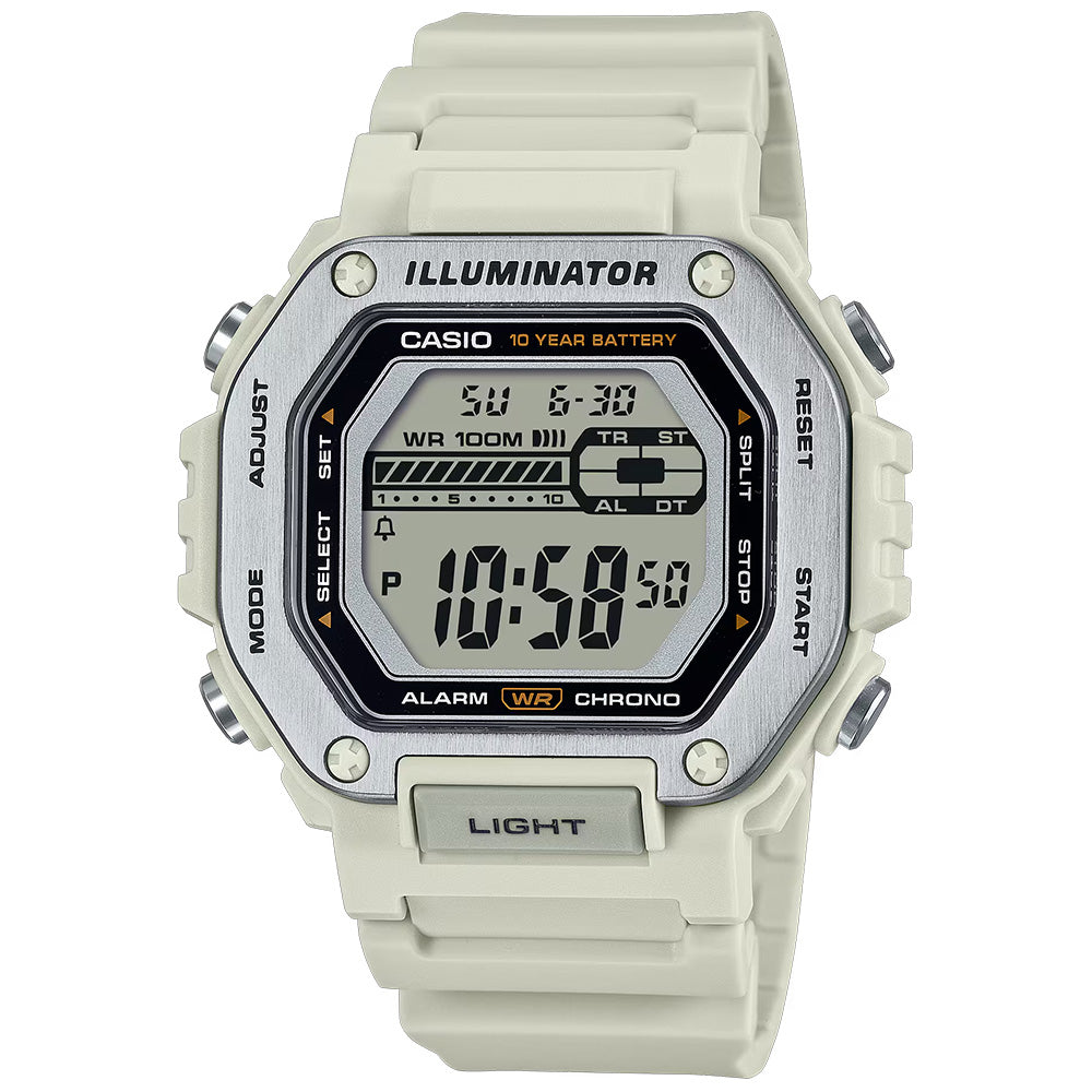 Casio Standard Men's 100m Digital Wrist Watch, MWD-110H-8AVDF