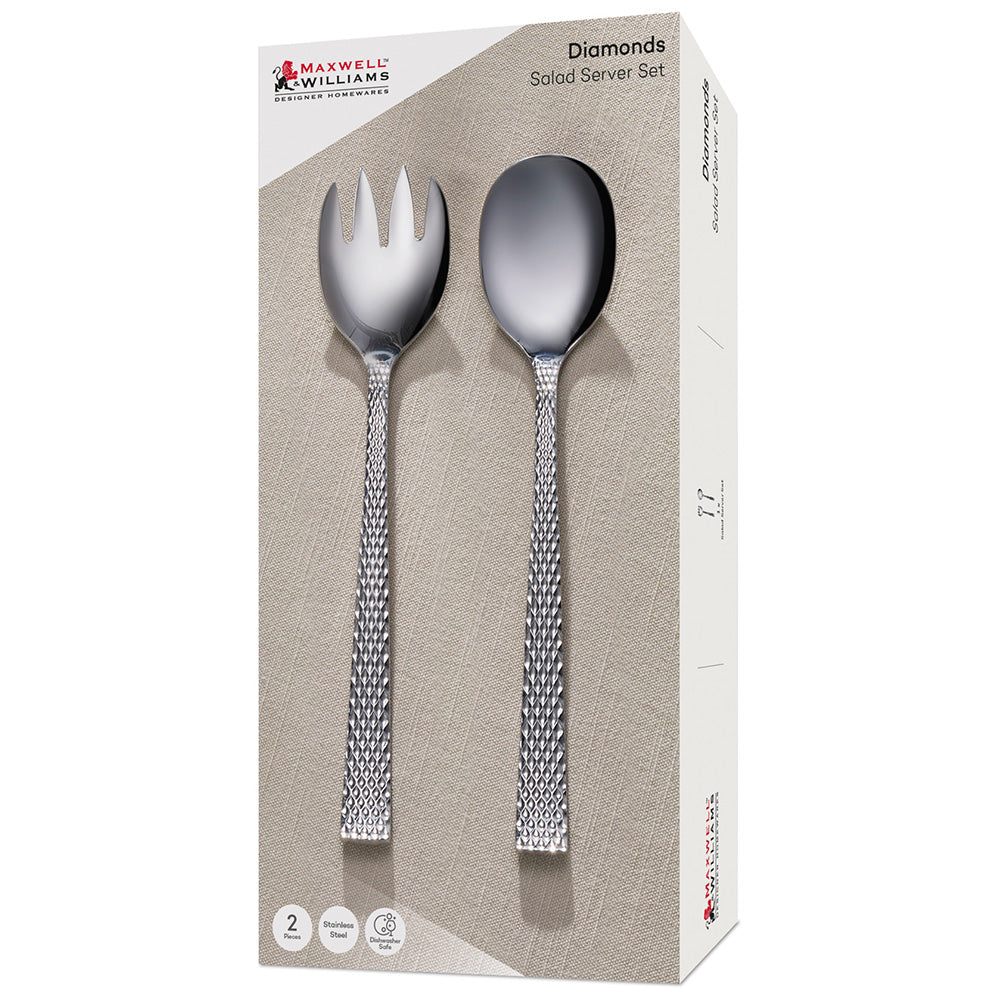 Maxwell & Williams Diamonds Salad Server Set